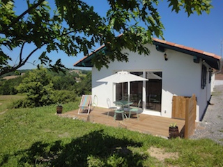 Vue du gîte du côté de la terrace.