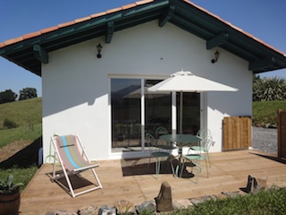 La terrace du gîte.