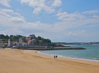 The beach in Saint Jean-de-Luz.