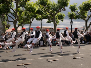 Basque dancers in Saint Jean-de-Luz.